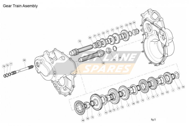 GEAR TRAIN ASSY Diagram